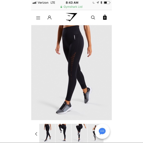 Gymshark Energy+ Seamless Leggings - Black - Picture 1 of 4